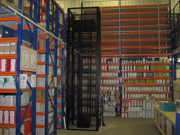 Mezzanine Archive Floor Lift installed in Fawley Hampshire