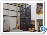 Mesh Enclosed Mezzanine Goods Lift London
