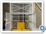 Goods Lift with a total raised height of 11,543mm and a lift capacity of 1000kg installed in Norfolk