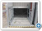 goods lift lower level over run buffer galvanised