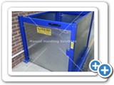 split level goods lift